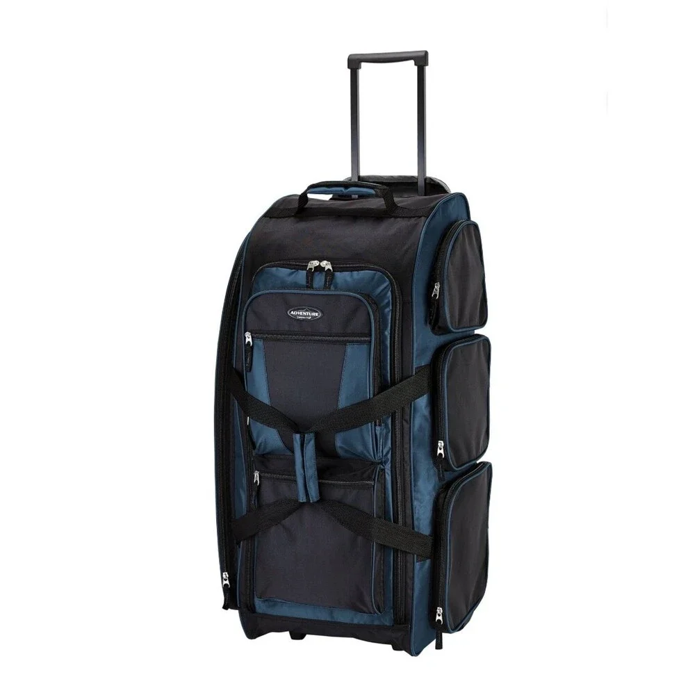 Travelers Club 30-inch Adventure Rolling Multi-Pocket Upright Luggage Duffel